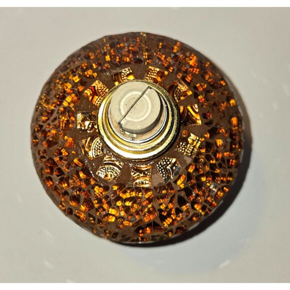 Pharaoh's Treasure glass crackle Copper Fragrance Lamp by Sophia's - Picture 3 of 9